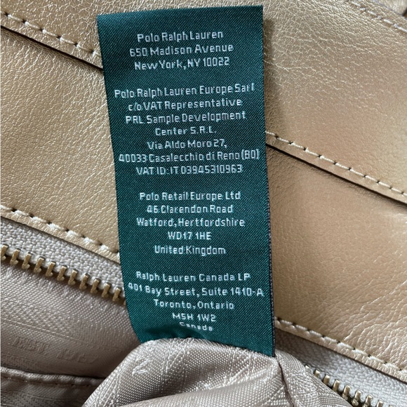 NWT Ralph Lauren Gold Handbag/Purse/Shoulder Bag - Picture 7 of 9